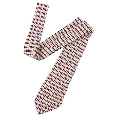 hermes tie with french flag|vintage hermes ties.